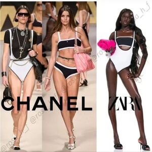 NWT ZARA BARBIE™ MATTEL 2 IN 1 BARBIE™ MATTEL SWIMSUIT OLD MONEY STYLE